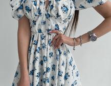 Сукня- міні у квітковий принт Сукня- міні у квітковий принт | PUSHKA SHOP