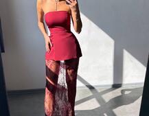 Комплект: піджак + блуза з баской + мереживна спідниця-шорти  | PUSHKA SHOP