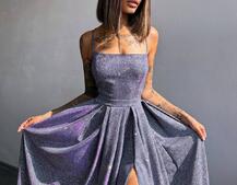 Сяюча сукня максі  зі шнурівкою на спинці | PUSHKA SHOP