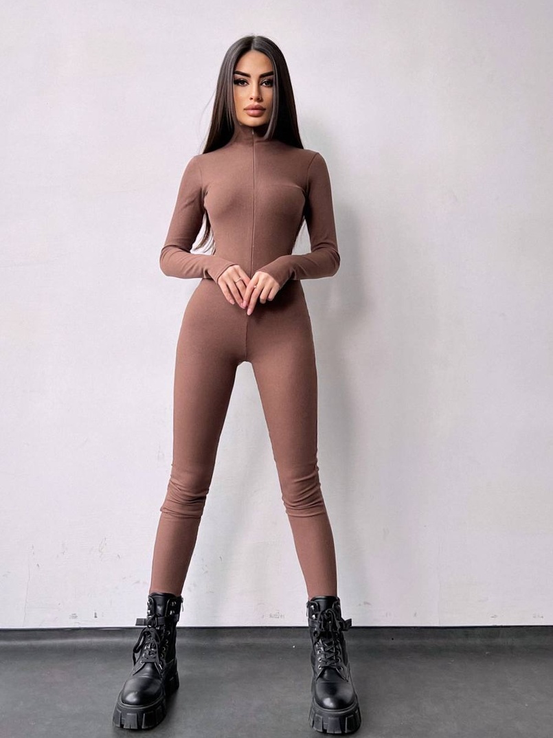 Облягаючий трикотажний комбінезон  | PUSHKA SHOP