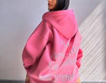 Трендове худі over size із сяючими стразами  Трендове худі over size із сяючими стразами  | PUSHKA SHOP