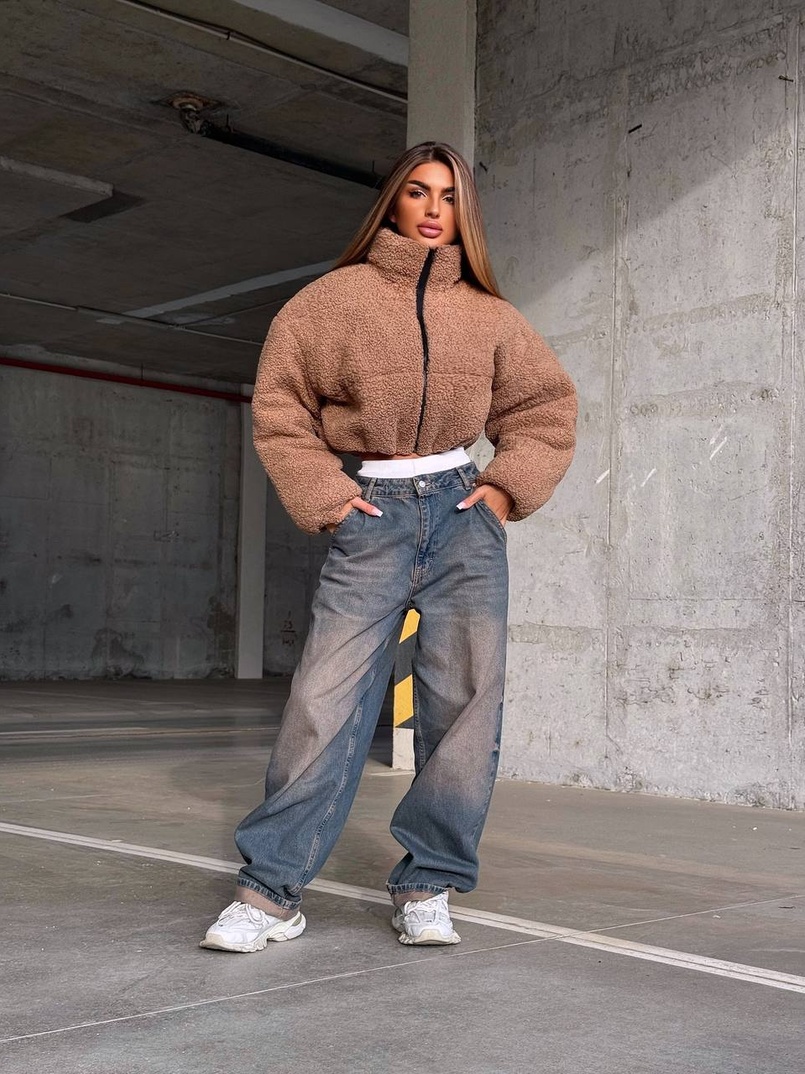 Курточка пуффер на блискавці | PUSHKA SHOP