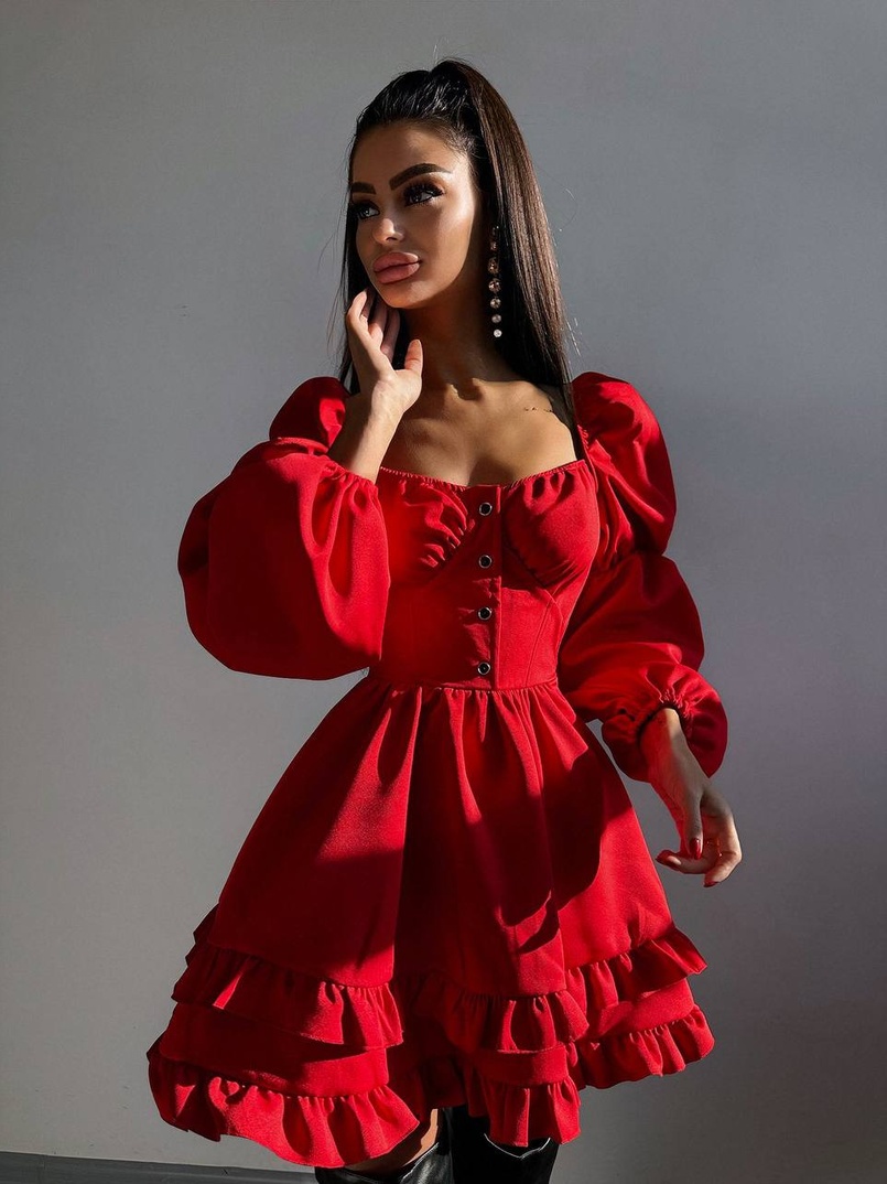 Лялькова сукня з пишною спідницею та корсетним верхом  | PUSHKA SHOP