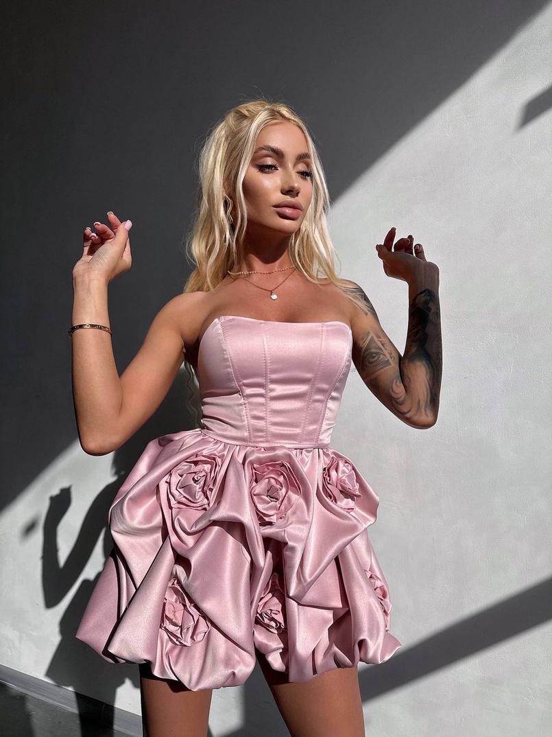 Комплект: корсет з + спідниця декорована трояндами Комплект: корсет з + спідниця декорована трояндами | PUSHKA SHOP