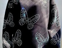 Трендове худі over size із сяючими стразами  Трендове худі over size із сяючими стразами  | PUSHKA SHOP