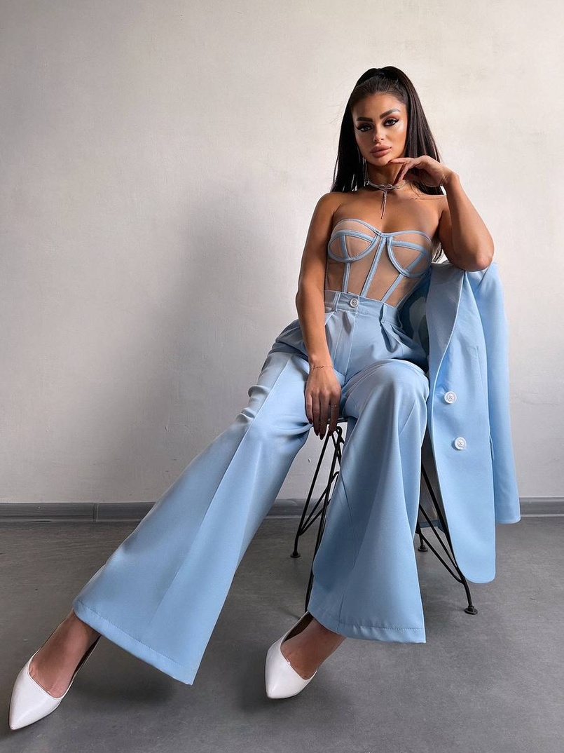 Костюм:  піджак на підкладці, штани+ корсет | PUSHKA SHOP