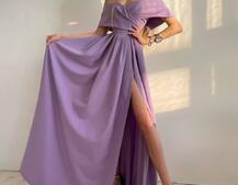 Платье-макси с разрезом Платье-макси с разрезом | PUSHKA SHOP