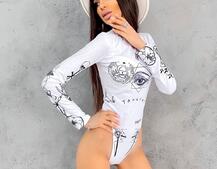 Боди с креативным принтом Боди с креативным принтом | PUSHKA SHOP