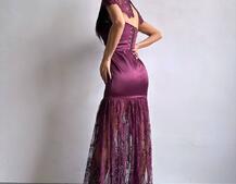 Елегантна сукня максі з мереживом Елегантна сукня максі з мереживом | PUSHKA SHOP