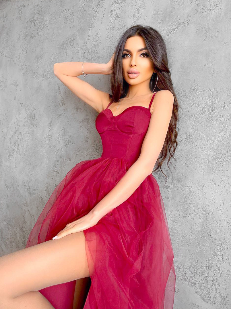 Платье-бюстье с чашечками и пышной юбкой Платье-бюстье с чашечками и пышной юбкой | PUSHKA SHOP