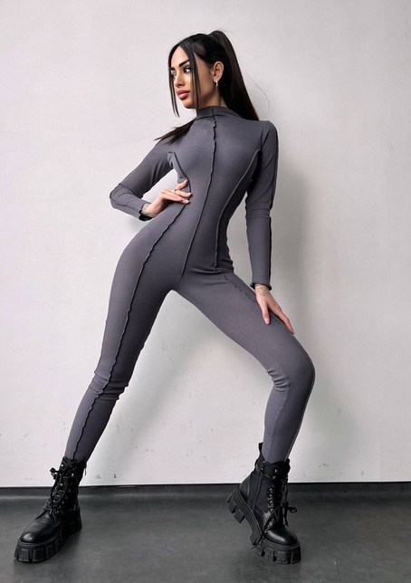 Трикотажний комбінезон у стилі «Печворк» | PUSHKA SHOP