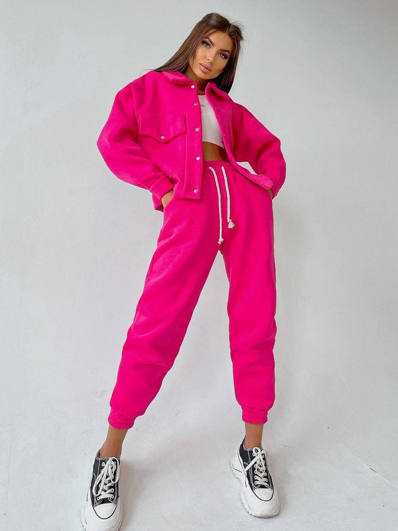 Комплект: тёплая рубашка на кнопках + джоггеры Комплект: тёплая рубашка на кнопках + джоггеры | PUSHKA SHOP