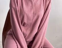 Повсякденний костюм із теплого трикотажу-рубчика Повсякденний костюм із теплого трикотажу-рубчика | PUSHKA SHOP