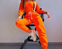 Комплект на флісі : худі з елементами корсету + штани  | PUSHKA SHOP