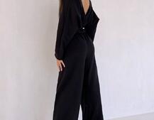 Комбінезон із широкими брюками з ангори Комбінезон із широкими брюками з ангори | PUSHKA SHOP