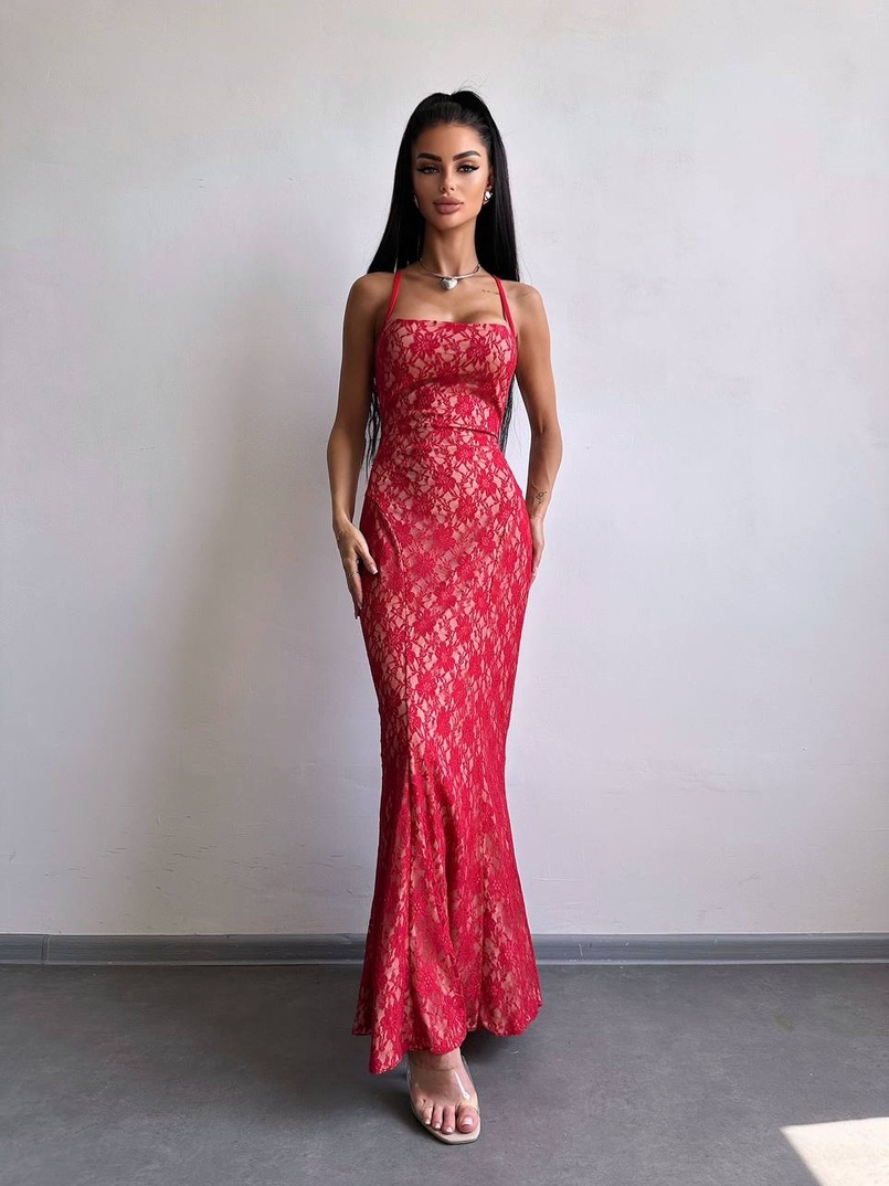 Мереживна сукня максі   | PUSHKA SHOP