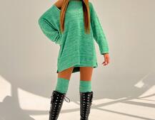 Трикотажна сукня-двійка + гетри  | PUSHKA SHOP