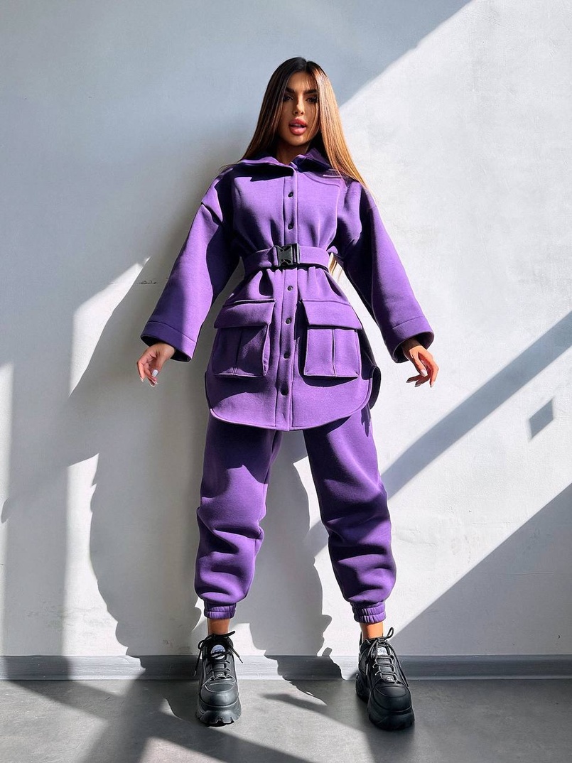 Комплект: тепла сорочка на кнопках + джоггери | PUSHKA SHOP