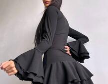 Сукня з з воланами на ґудзиках  | PUSHKA SHOP