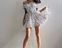 Муслинова сукня з принтом  | PUSHKA SHOP