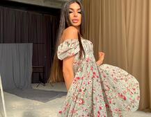 Летнее цветочное платье с завязками на груди  Летнее цветочное платье с завязками на груди  | PUSHKA SHOP