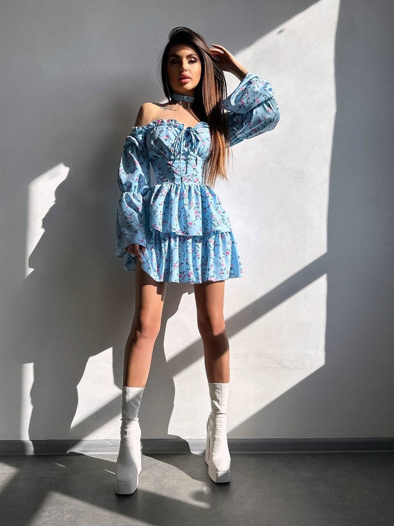 Сукня з чокером | PUSHKA SHOP