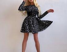 Корсетна сукня з пишною спідницею в квітковий Принт  Корсетна сукня з пишною спідницею в квітковий Принт  | PUSHKA SHOP