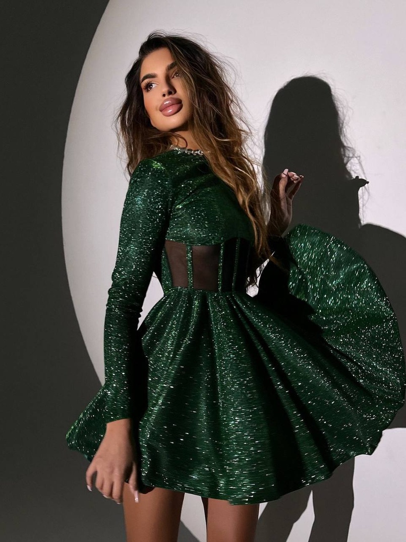 Блискуча корсетна сукня з пишною спідницею | PUSHKA SHOP