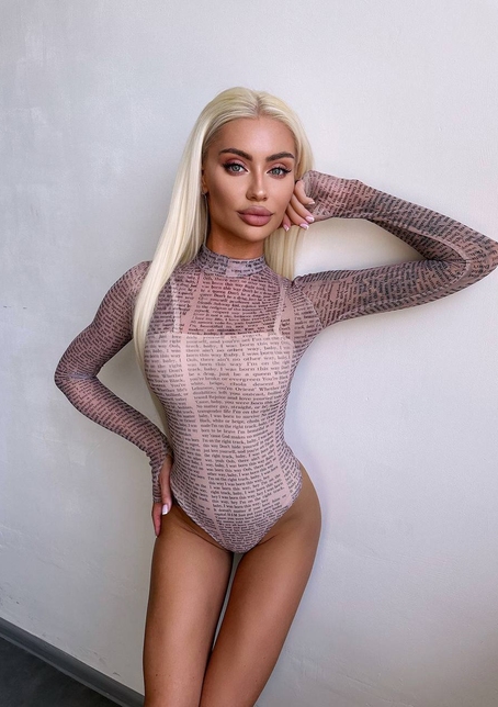 Боді з принтом   | PUSHKA SHOP
