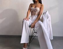 Костюм: піджак на підкладці, штани+ корсет Костюм: піджак на підкладці, штани+ корсет | PUSHKA SHOP