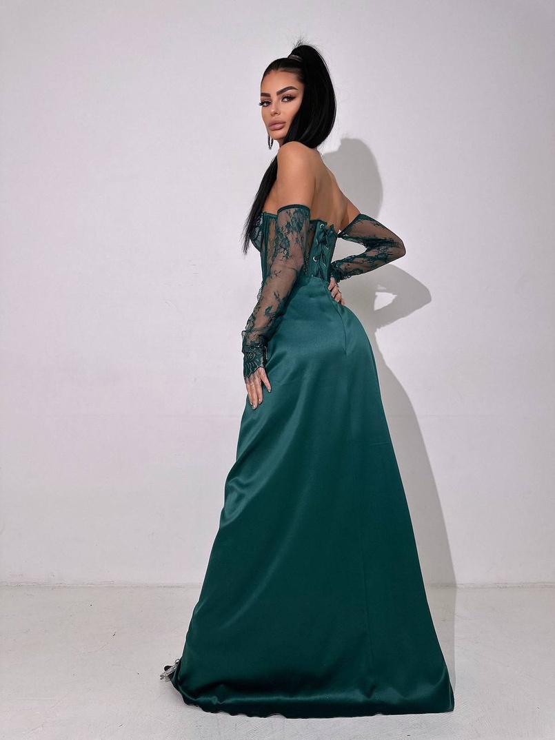 Комплект: мереживний корсет  +  спідниця максі   | PUSHKA SHOP