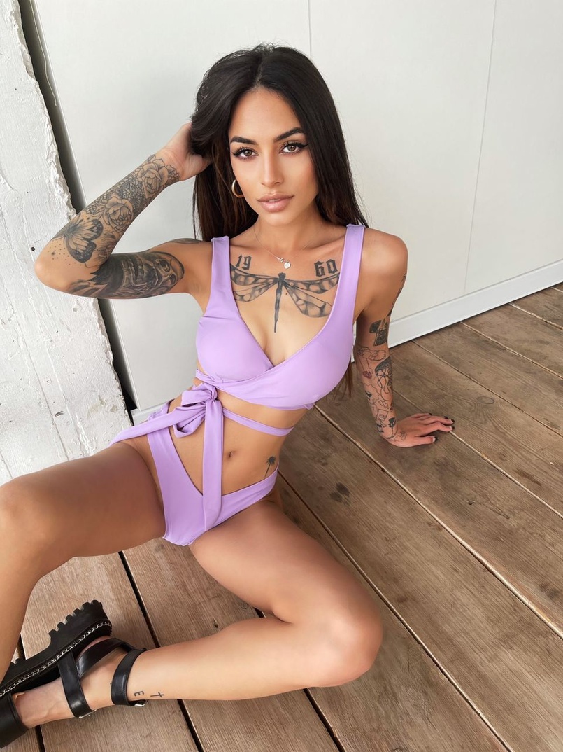 Купальник с завязками на талии с чашечками Купальник с завязками на талии с чашечками | PUSHKA SHOP