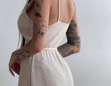 Муслиновое платье с запахом Муслиновое платье с запахом | PUSHKA SHOP