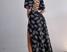 Улюблена сукня міді зі шнурівкою на спинці в нових кольорах Улюблена сукня міді зі шнурівкою на спинці в нових кольорах | PUSHKA SHOP