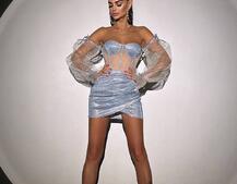 Сяючий комплект: корсет + спідниця  | PUSHKA SHOP