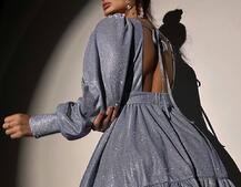 Сукня із пишною подвійною спідницею та драпіруванням Сукня із пишною подвійною спідницею та драпіруванням | PUSHKA SHOP