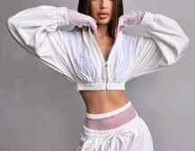 Велюровий комплект декорований стразами( бомбер+ рукавички+ штани + трусики) | PUSHKA SHOP