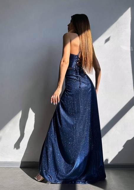 Сяючий комплект: корсет + спідниця максі | PUSHKA SHOP