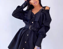 Платье-рубашка на плечиках | PUSHKA SHOP