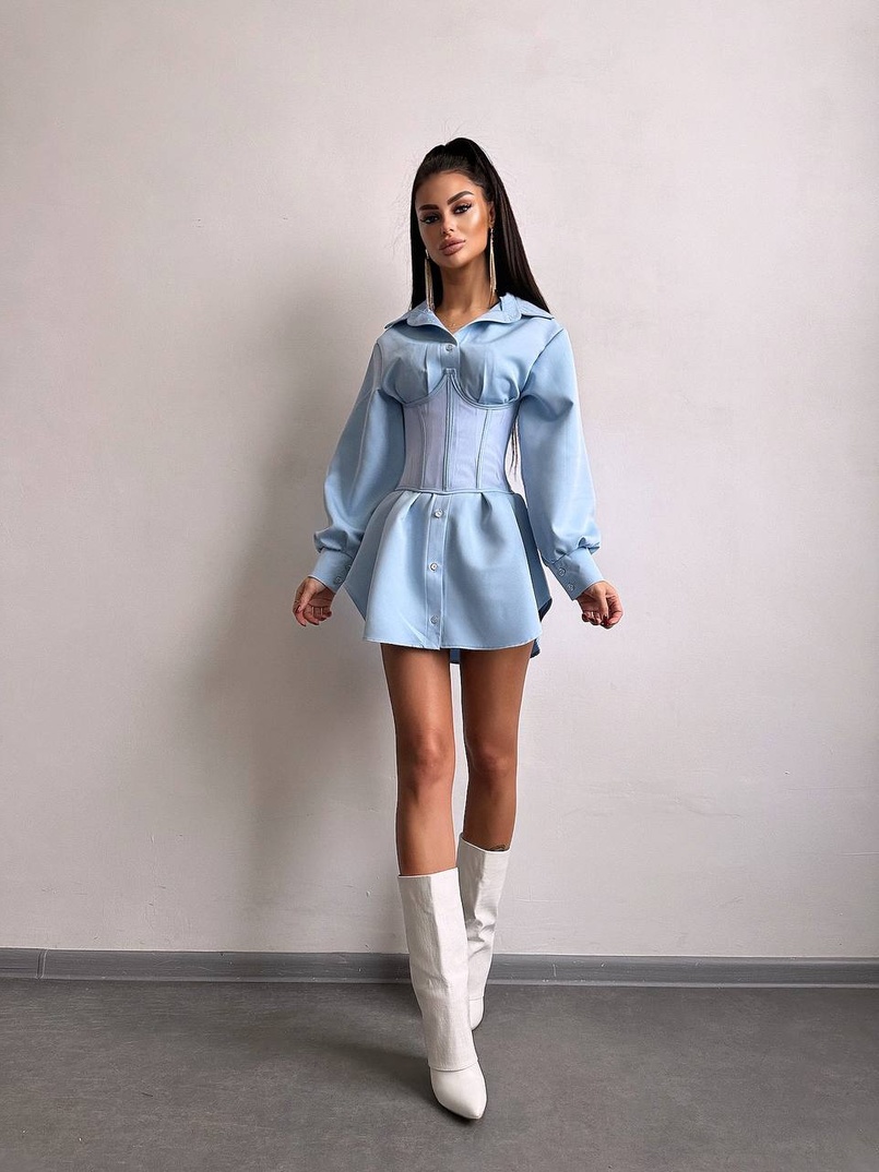 Приталена сорочка + корсет Приталена сорочка + корсет | PUSHKA SHOP