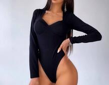 Комплект: боди с чашечками + трикотажные джоггеры  | PUSHKA SHOP