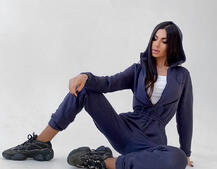 Приталенный комбинезон на молнии  Приталенный комбинезон на молнии  | PUSHKA SHOP