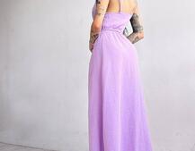 Муслиновое платье с запахом  | PUSHKA SHOP