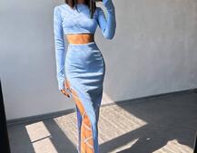 Комплект: топ + спідниця із зав‘язками на ніжку  | PUSHKA SHOP