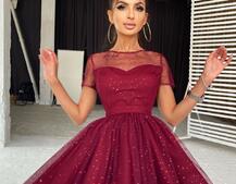 Платье-мини с голографическими блестками Платье-мини с голографическими блестками | PUSHKA SHOP