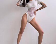 Трикотажне боді з сітчастою вставкою | PUSHKA SHOP