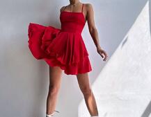 Шовкова сукня  з пишною спідницею та шнурівкою   | PUSHKA SHOP