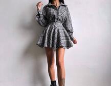 Комплект: сорочка + спідниця у клітинку Комплект: сорочка + спідниця у клітинку | PUSHKA SHOP