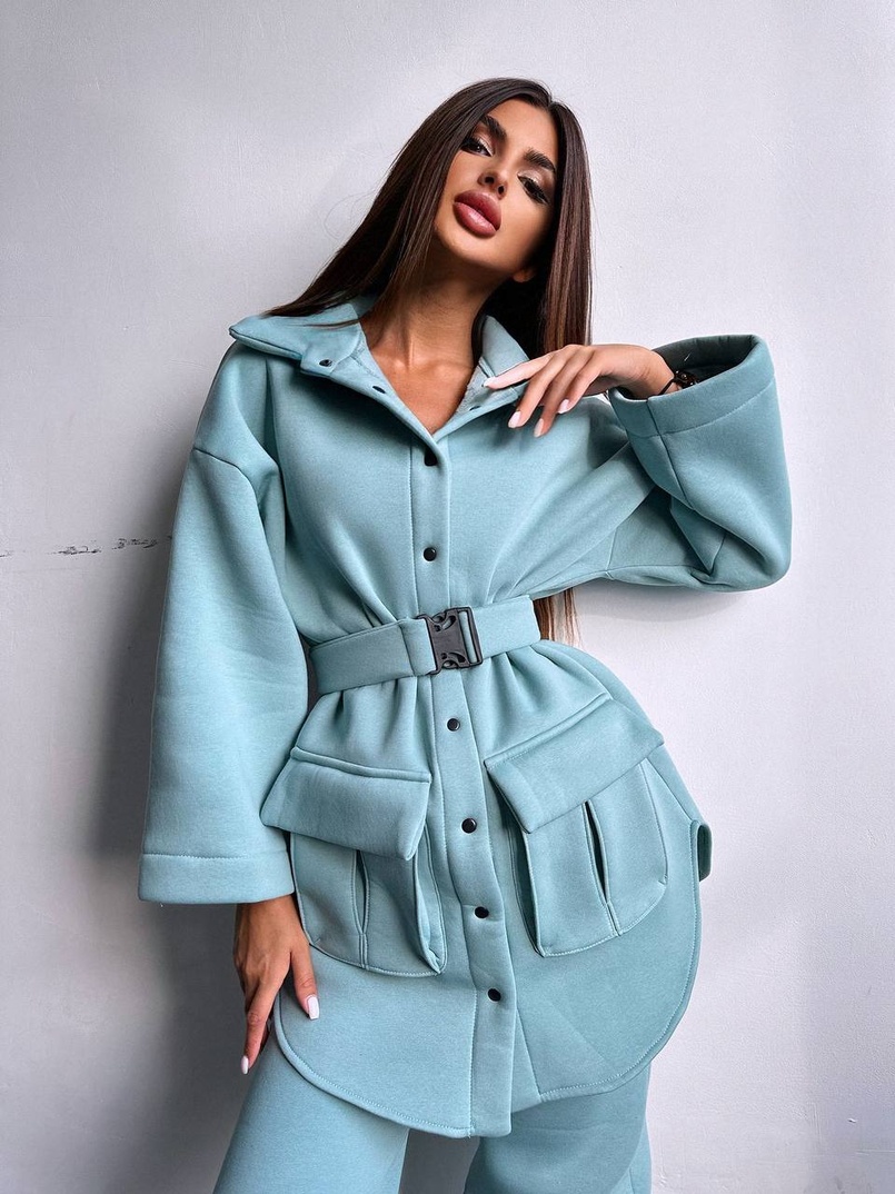 Комплект: тепла сорочка на кнопках + джоггери | PUSHKA SHOP