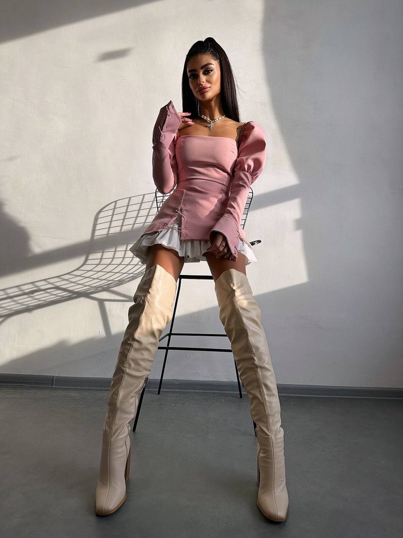 Сукня з об'ємними рукавами + спідниця з воланами Сукня з об'ємними рукавами + спідниця з воланами | PUSHKA SHOP